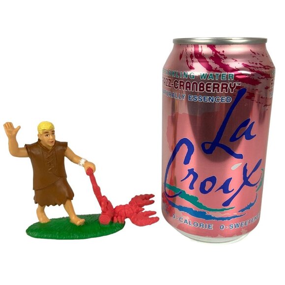 Flintstones Movie Barney Rubble Mowing Vintage Collectible Toy Figure 1994 - Picture 7 of 7